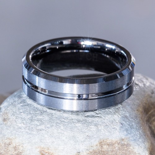 Men classic tungsten wedding - classic,