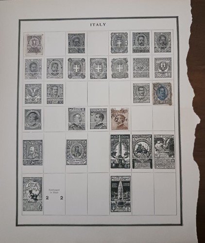 Italy lot stamps on - of,