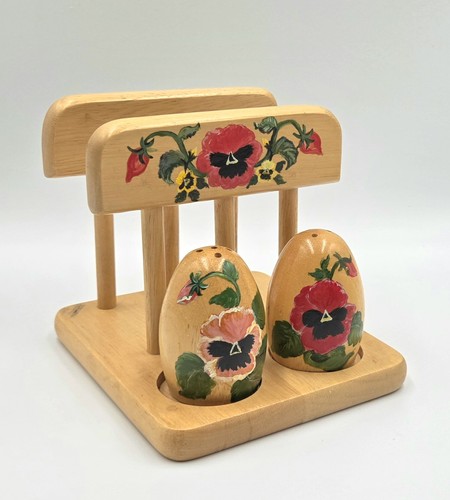 Vintage handpainted wooden - vintage,