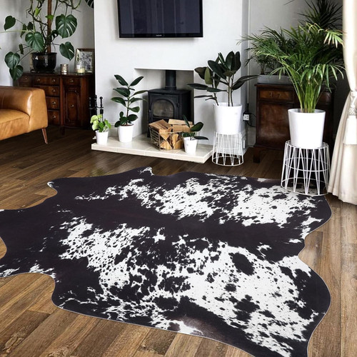 Large faux cowhide - faux, ft