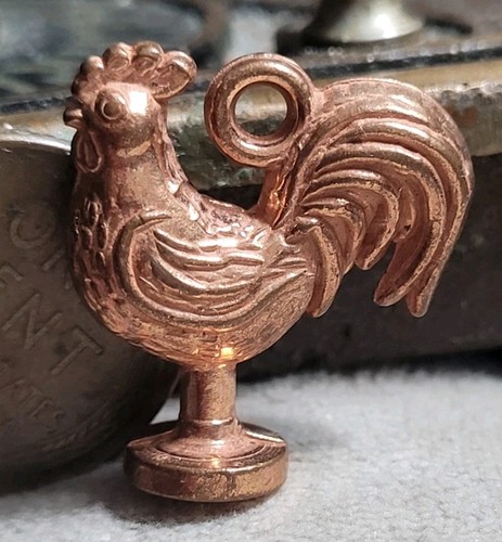Vintage copper clad rooster - vintage,