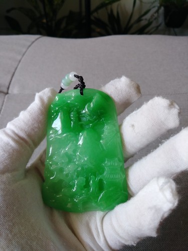 Genuine green jade jadeite - green,