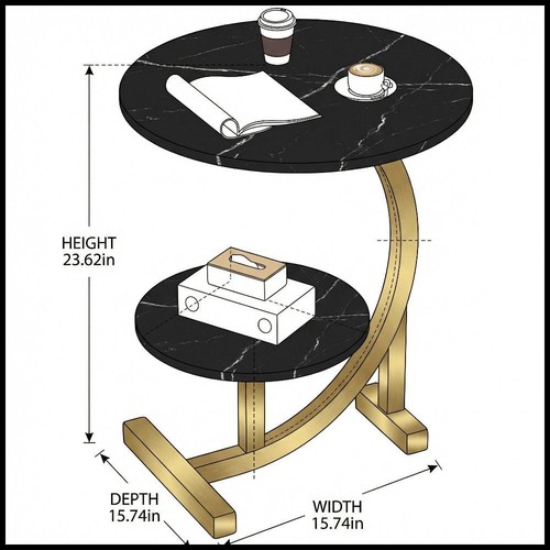 Contemporary round coffee - contemporary,