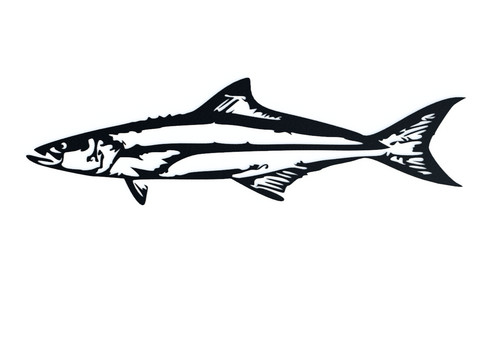 Large cobia black steel wall - black,