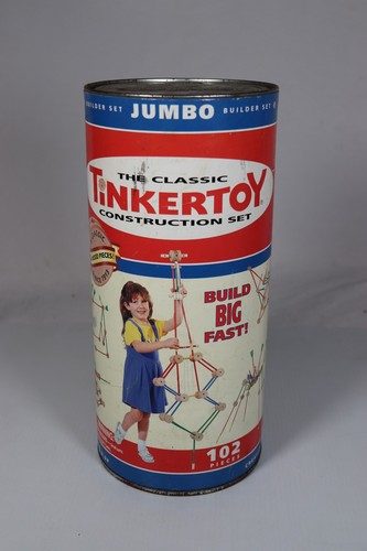 Vtg tinkertoy jumbo builder - jumbo,