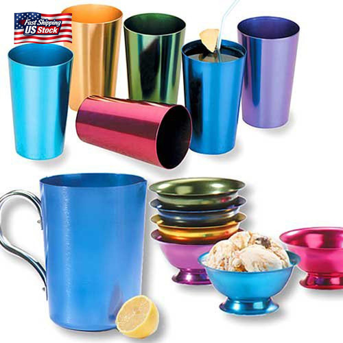 Retro aluminum tumblers - tumblers, non