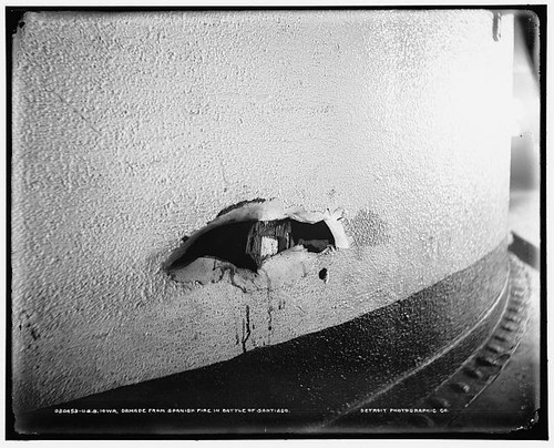 Iowa damage from - u.s.s.,