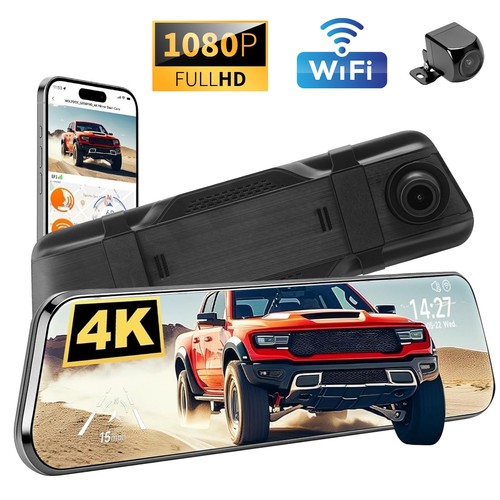Car mirror dash cam - mirror,