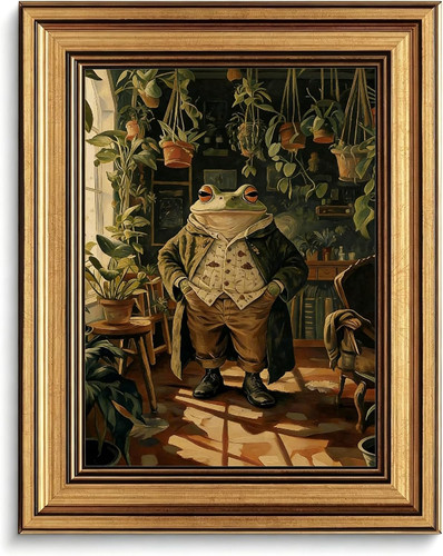 Vintage gold framed - vintage, canvas