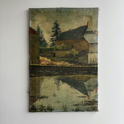 19th century antique landscape - 19th,