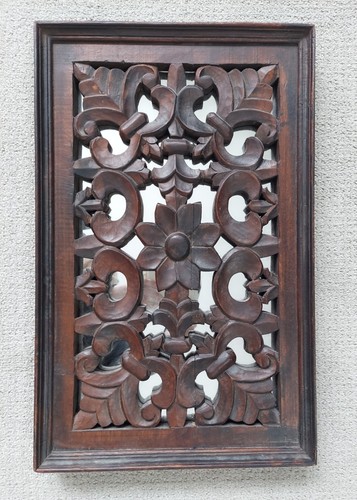 Htf vintage hand carved wood - htf,