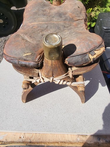 Antique egyptian camel saddle - antique,