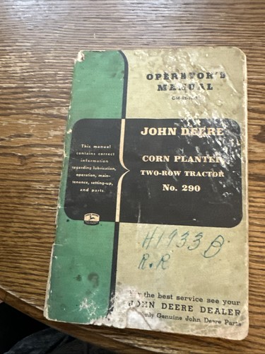 John deere operator manual - john,