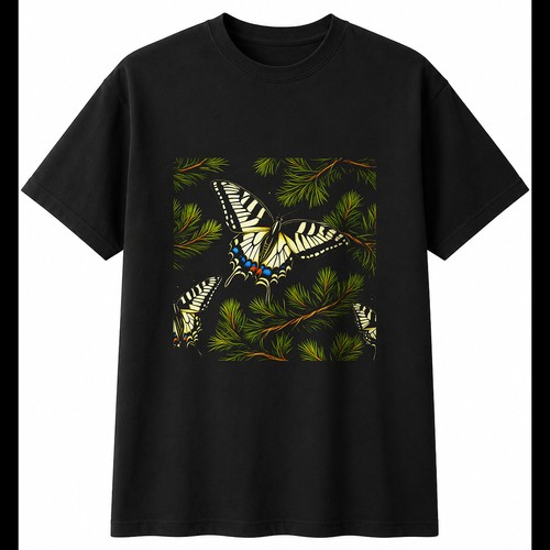 Airbrush swallowtail butterfly - airbrush,