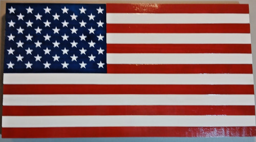 Rustic wooden american flag - american,