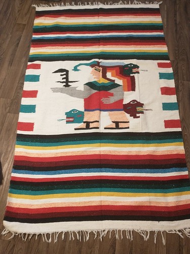 Aztec throw southwest warrior - aztec,