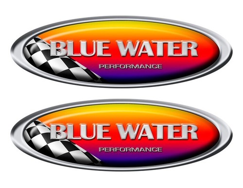 Two blue water boat racing - boat,
