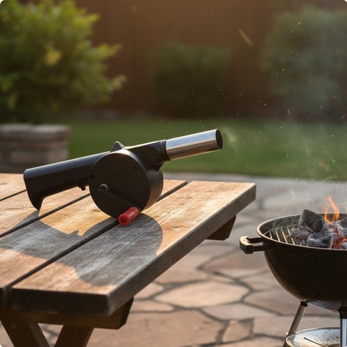 Hand crank air blower - hand,