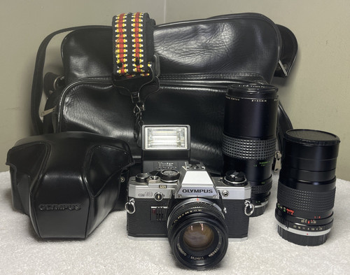 Olympus om10 silver - silver, slr