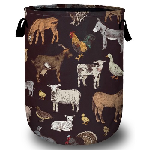 Cute farm animals laundry - farm,