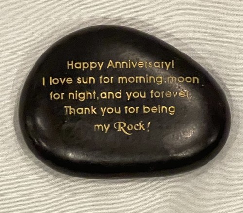 Happy anniversary engraved - happy,