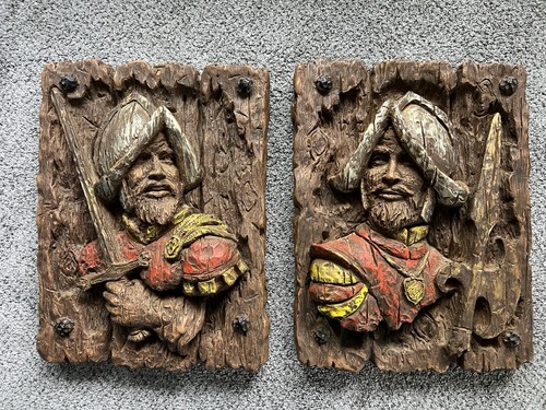 Pair mid century spanish - pair,