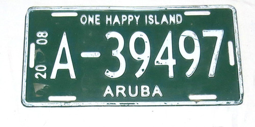 Aruba vintage 2008 green - aruba,