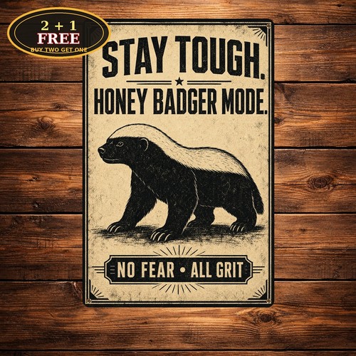 Fierce honey badger animal - badger,