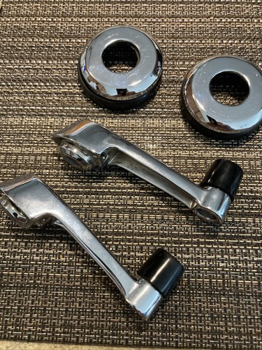 Chrome door window crank - door,