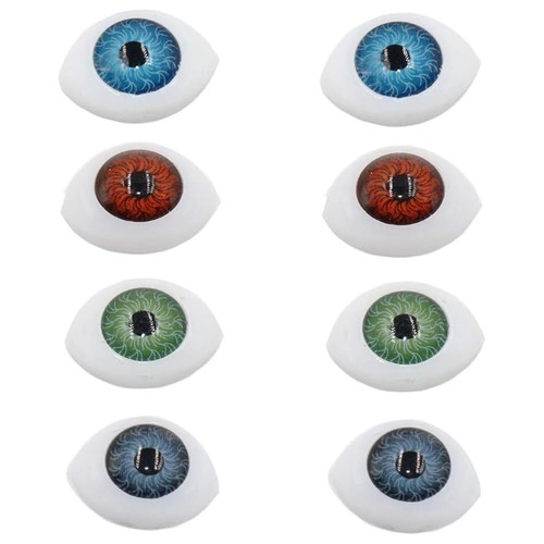 16pcs oval plastic - plastic, eyes