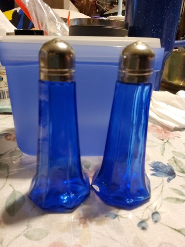 Vintage cobalt blue salt - cobalt,