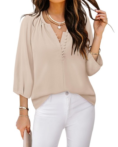 Triratna sleeve blouse - 3/4,