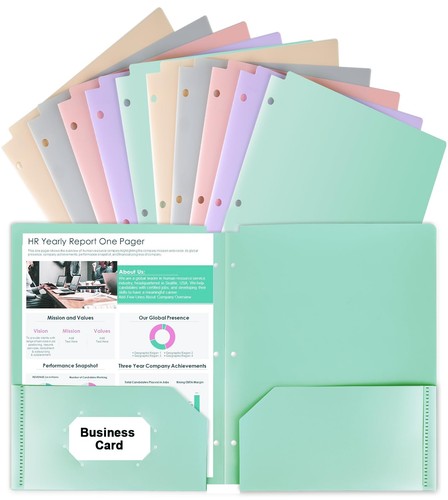 Hole pocket folder - 3, 10