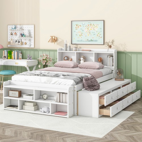 Wooden full size bed - full, frame