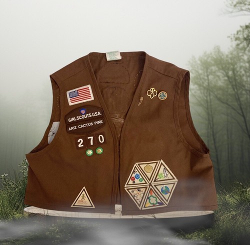 Brownie girl scout brown - brown, vest