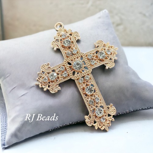 Gold rhinestone crystal - gold,