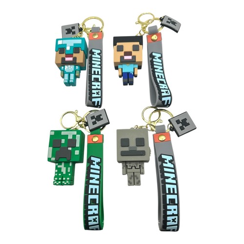 Minecraft character keychains - character,