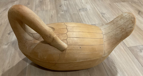 Wood swan goose hand - wood,