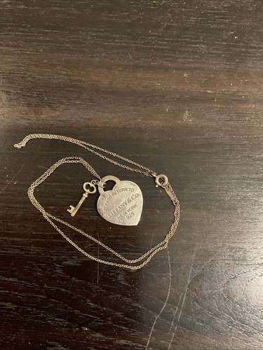 Sterling silver 925 heart tag - silver,
