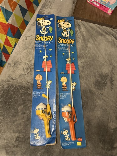 Snoopy fishing pole nip - fishing,