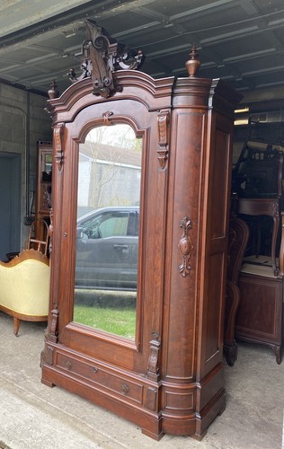 Renaissance walnut wardrobe - renaissance,