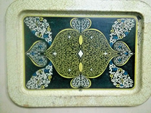 Old vintage unique tin serving - vintage,