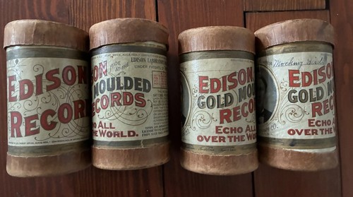 Lot edison cylinder rolls - lot,
