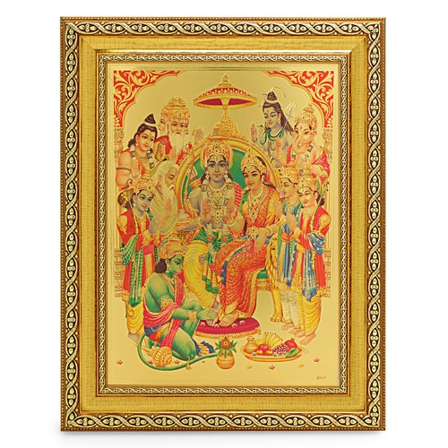 Ram darbar golden foil - ram,
