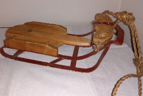 Vintage wooden snow - wooden,