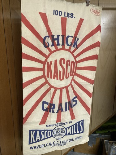Vtg kasco chick grains feed - kasco,