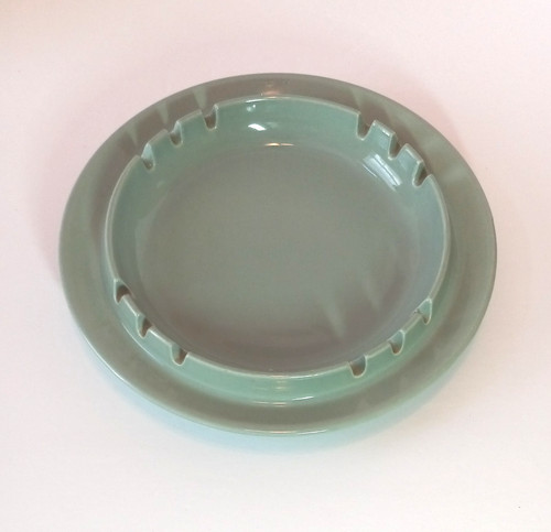 Mid century pottery ashtray - mid-century,