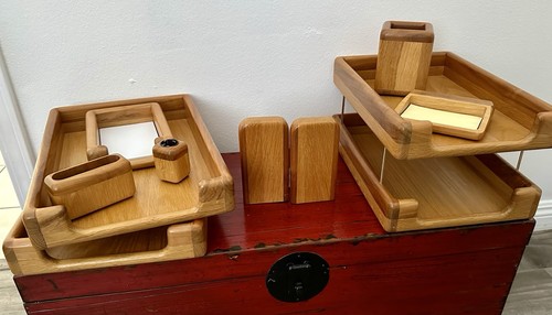 Vintage oak wood danish - vintage, modern