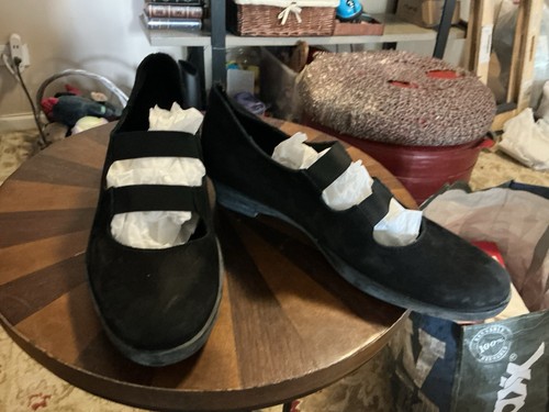 Arche black suede double strap - arche,