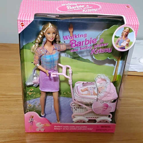 Mattel walking barbie baby - &,